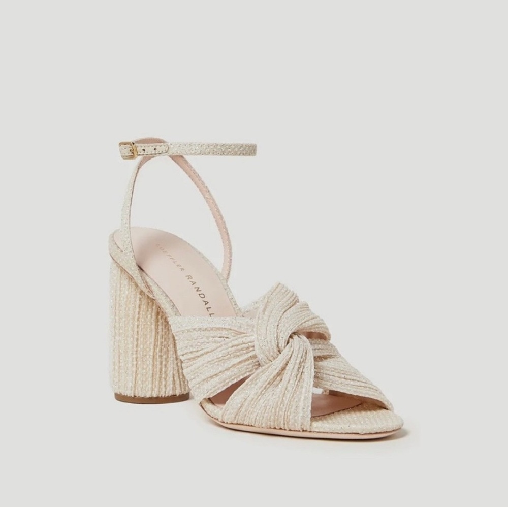 Loeffler Randall Beige Knotted Heels